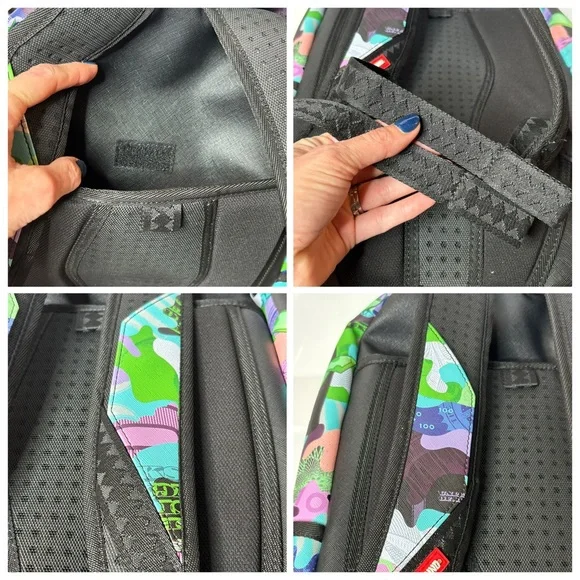 Sprayground Unisex Diablo Flexing On You DLXSV Backpack 910B7338NSZ Multicolor - Picture 3 of 16